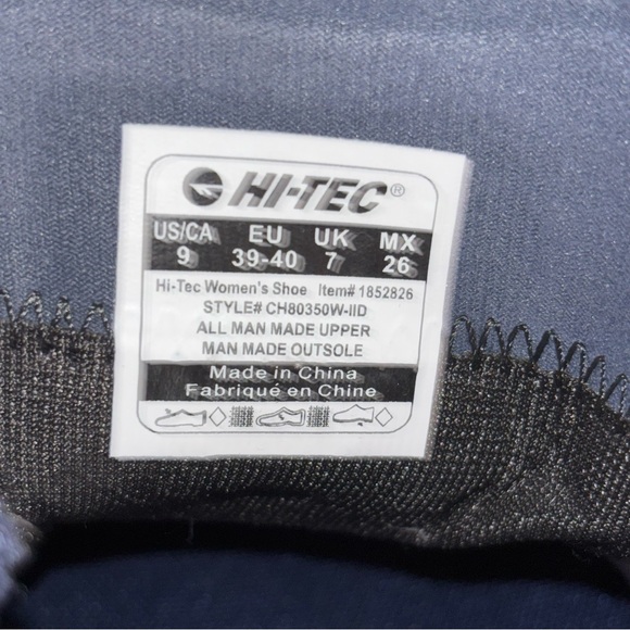 Hi-Tec Women's Lilac and Black Sneakers - Picture 8 of 8